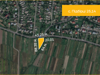 Продаж ділянки с.Підбірці 25 сот.